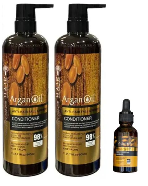 Argan Oil Hair Renewal Shampoo and Conditioner &amp; 30ml Argan Oil
