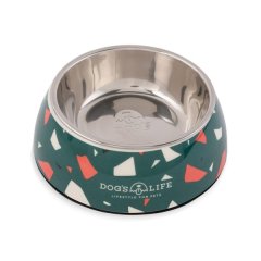 Melamine Stainless Steel Bowl - Terrazzo