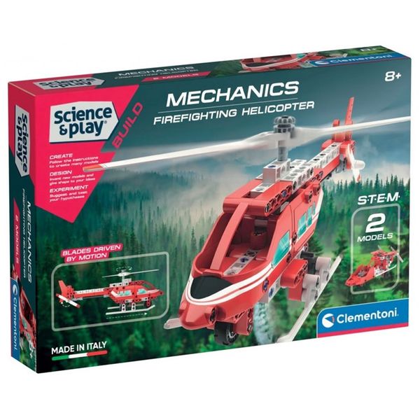 Clementoni Mechanics Lab Firefighting Helicopter