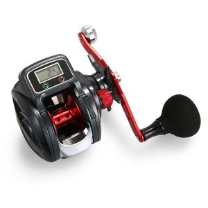 Fishing gear with digital display CarreTilha Pesca | Fishing gear (black)