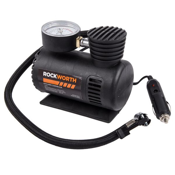 Rockworth Mini Air Compressor 87PSI - 6Bar 12VDC