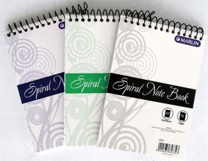 Marlin Design Side Spiral Notebook With PP Cover A4 100pg F/M (3 Pack)