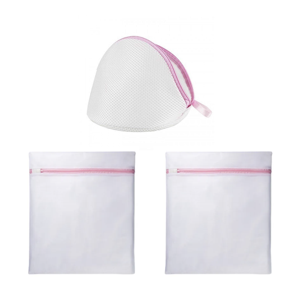 Mesh Laundry Wash Bag Set - 3 Piece Mixed Pack