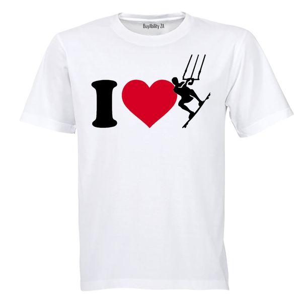 Love Kite Surfing - Mens - T-Shirt - White