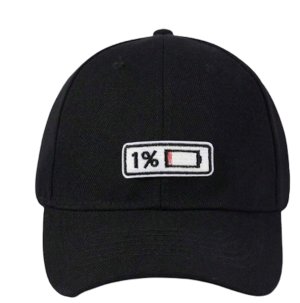 Baseball Cap - 1% Battery Life