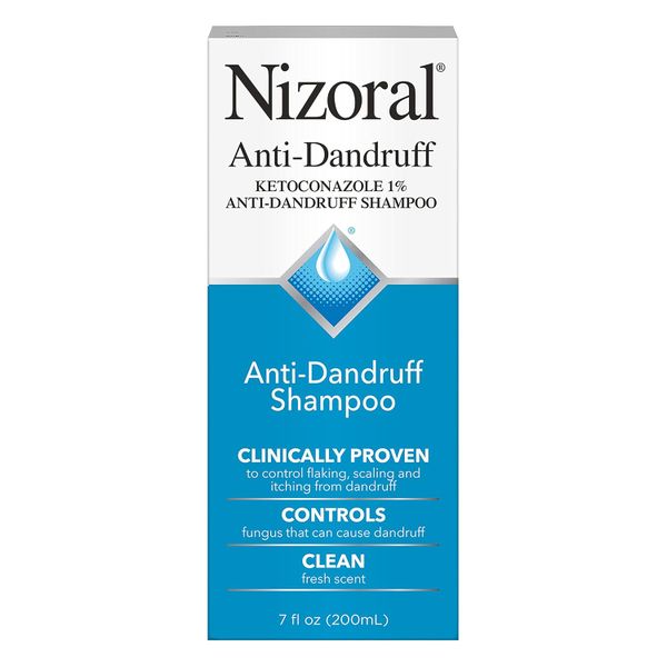 Nizoral Anti-Dandruff Shampoo with 1% Ketoconazole, Fresh Scent, 200ml