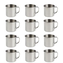 Stainless Steel Mug 8cm - 12 x 350ml