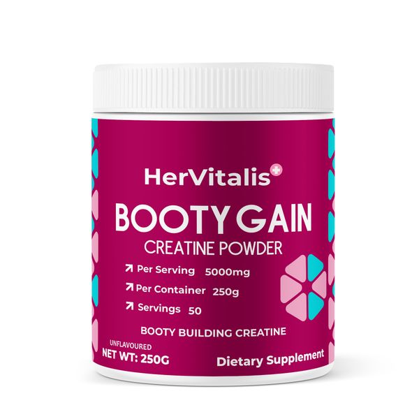 GainBooty Creatine Powder - Glute Growth &amp; Strength Support
