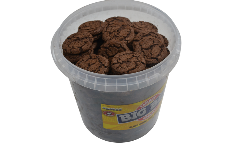 Big Ben Famous Cookies Slide Choc Chip Biscuit Bucket - 9L
