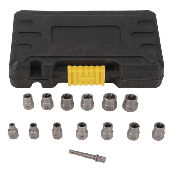 Bolts Extractor Set, 14Pcs Impact Bolt &amp; Nut Remover Set Damaged Nuts Screw