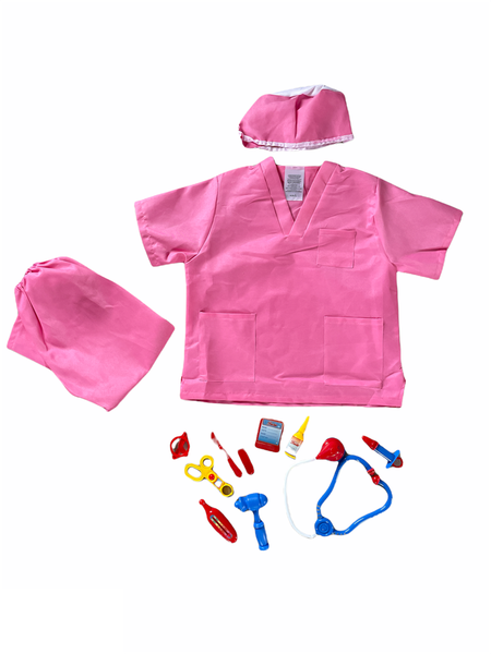 Nurse Doctor Costume For Kids with Accessories - Role Play, Pretend
