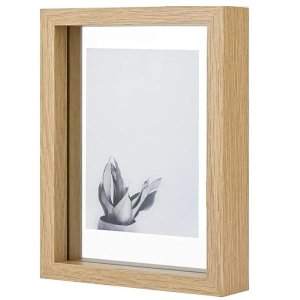 Wooden Pressed Flower Frame,8x11 Inch Double Acrylic Floating Picture Frame