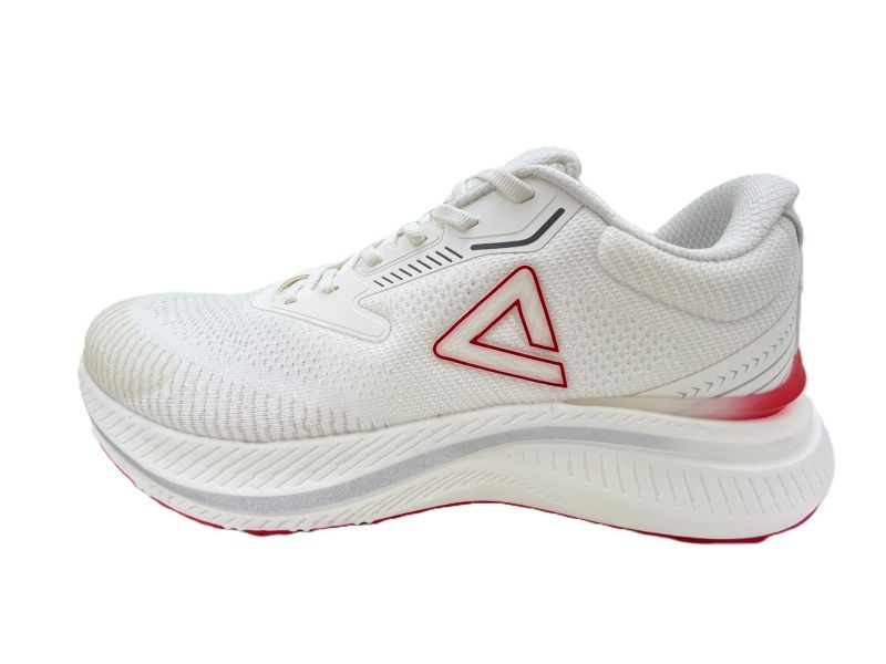 PEAK Taichi Mens Running Shoe - White/Red
