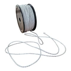 Silver lurex &amp; White Bakers Twine - 75m roll