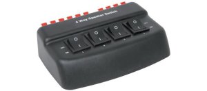 AV Link SSW4B 4-Way Loudspeaker Selector 50W - Black