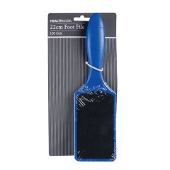 Foot File - Personal Grooming - Foot Care - 100 Grit - Blue - 22cm - 5 Pack