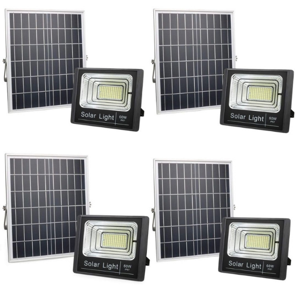 IPP66 Solar Flood Light 60W - Pack of 4