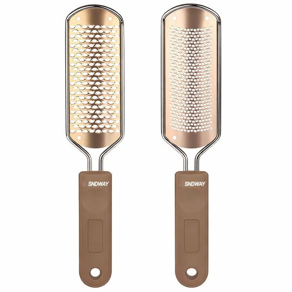 Sndway Foot File and Rasp Callus Remover Stainless Steel - 2 Pack