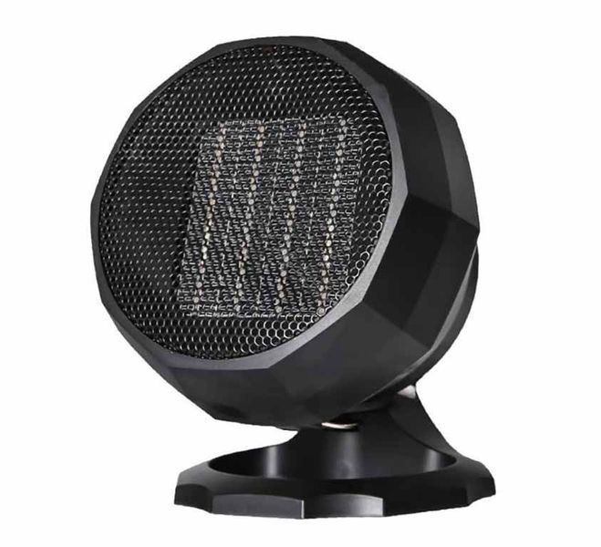 Portable electric fan heater and cooler - Black