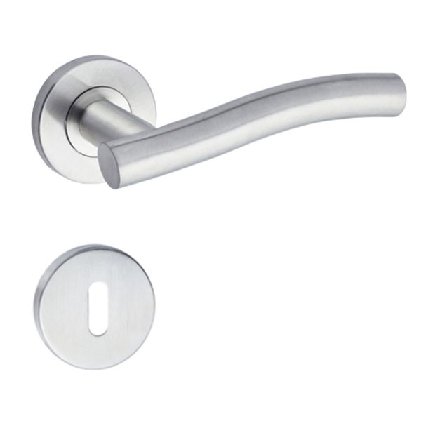 Yale Keyhole Stainless Steel Door Handles Only Wavy - Shape