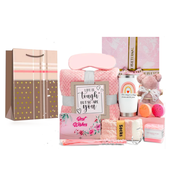 Relaxation Spa Gift Set - 13 Pieces Self Care Package for Women &amp; Gift Bag