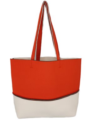 Beach Bag Neoprene Bag White/Red
