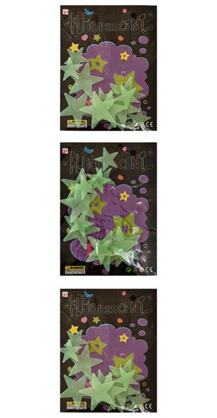 Glow in the Dark Stars - Pack of 3