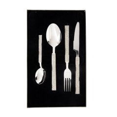 Jenna Clifford Set of 16 Diamond Cutlery Set