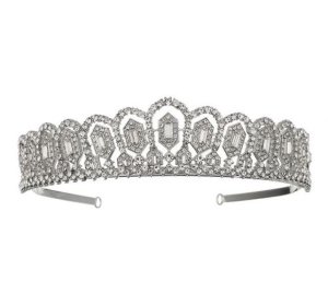 Olive Tree - Rhinestone Crystal Styled Tiara 01 - Bridal / Formal Event