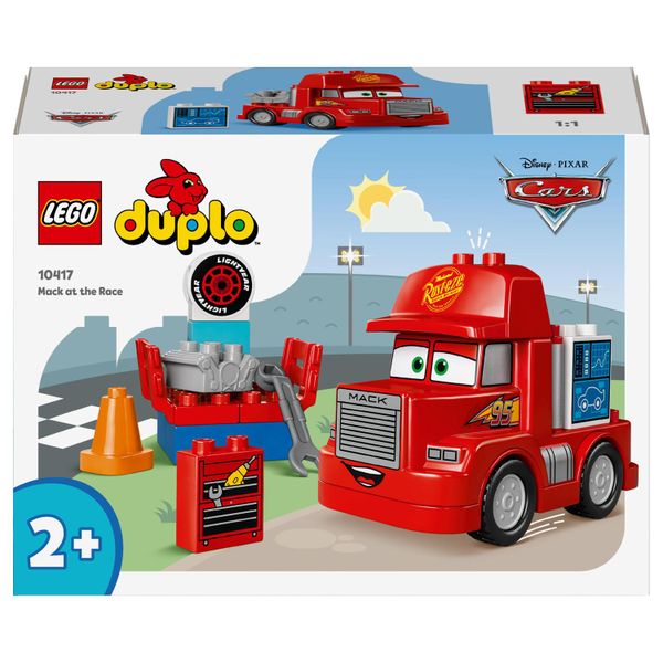 LEGO® DUPLO® | Disney and Pixar’s Cars Mack at the Race 10417 Building Toy Cars - 14 Pieces