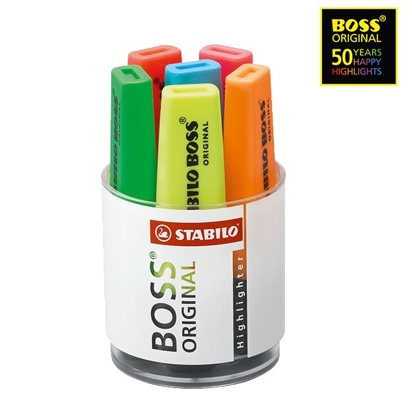 Stabilo Boss Highlighters - Tub of 6 Colours