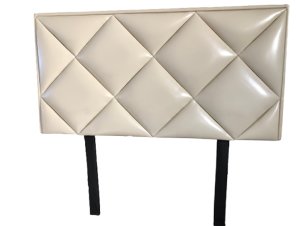 Venus - Cream Leather Headboard Double Size