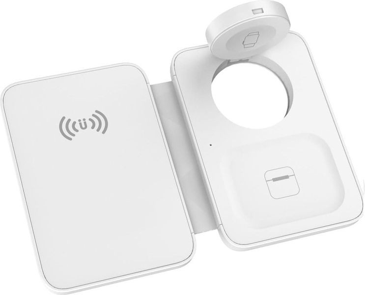 3 in 1 Travel Charging Station For Wireless Devices Smartphones Earphones