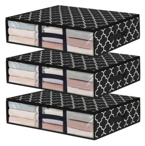 Creative Deco Set Of 3 Underbed Premium Storage Bags - Closet Organisers