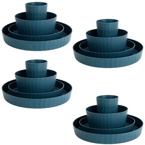 Camping Dining Tableware Set for 4