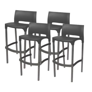 4 Pack Donny Plastic Bar Chairs