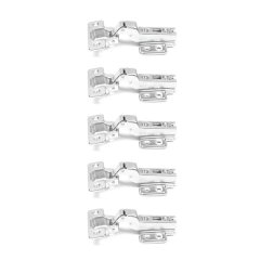 ROCO 110 Degree 4 Hole Base Plate Cupboard Hinge 9mm ( 5 Pack )