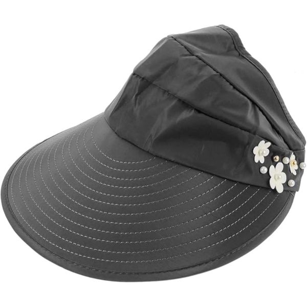 Ladies' Wide-Brimmed Sun Hat, UV-Resistant and Foldable Sun Visor