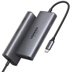 UGreen 15852 USBC 6IN1 Dock W/2HDMI+2USB3.0+PD100W-GY