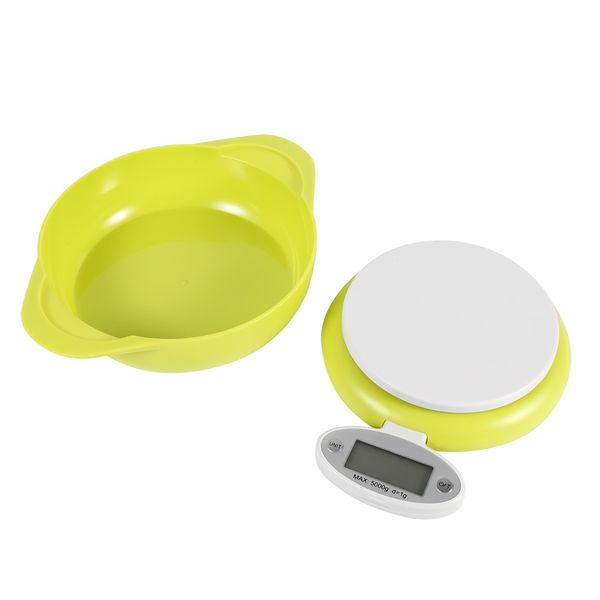 5Kg/1gLCD Display Electronic Digital Kitchen Food Scales Weighing With Bowl