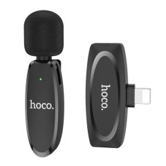 hoco L15 Lightning Wireless Lavalier Digital Microphone - Black
