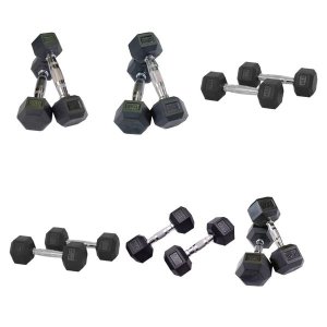 SuperStrength Hex Dumbbell Ladies Set - 2kg, 3kg, 4kg, 6kg, 8kg, 10kg pairs