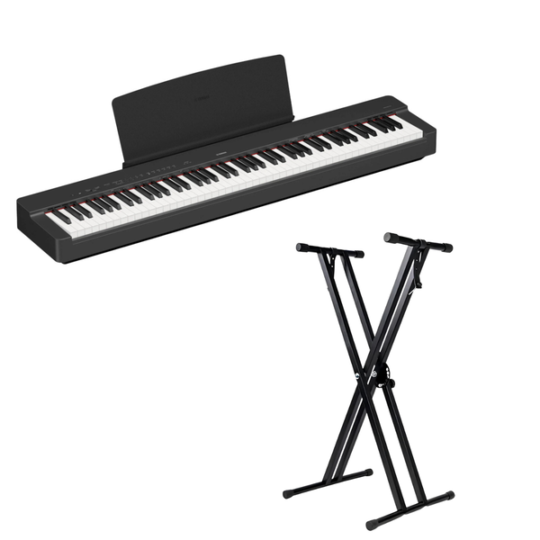 Yamaha P-225B Portable Digital Piano With Imix Keyboard Stand