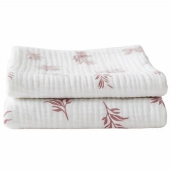 Red Leaf Baby/Toddler Muslin Throw L