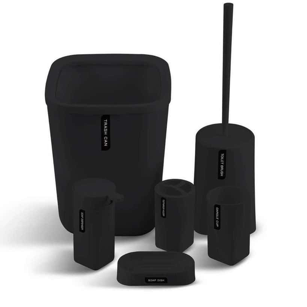 Bathroom Accessory Set for Modern Homes - 6-Piece Set