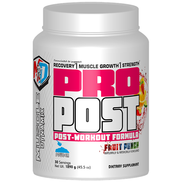 Muscle Dynamix Pro Post 1290g Fruit Punch 30 Servings