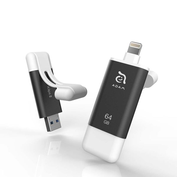 Adam Elements iKlip II Flash Drive 64GB - Grey
