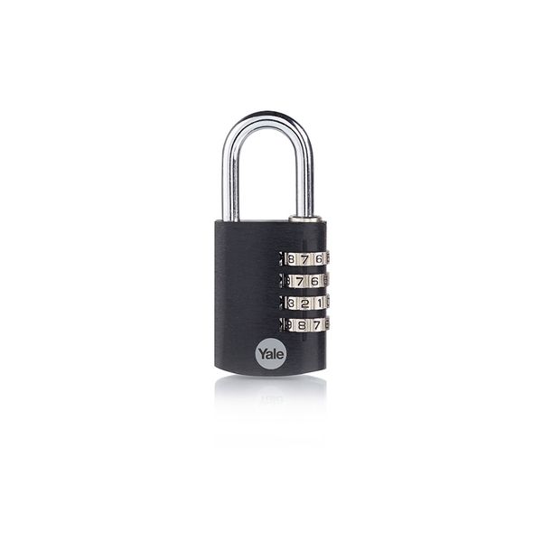 Yale 38Mm Aluminium Combination - Black