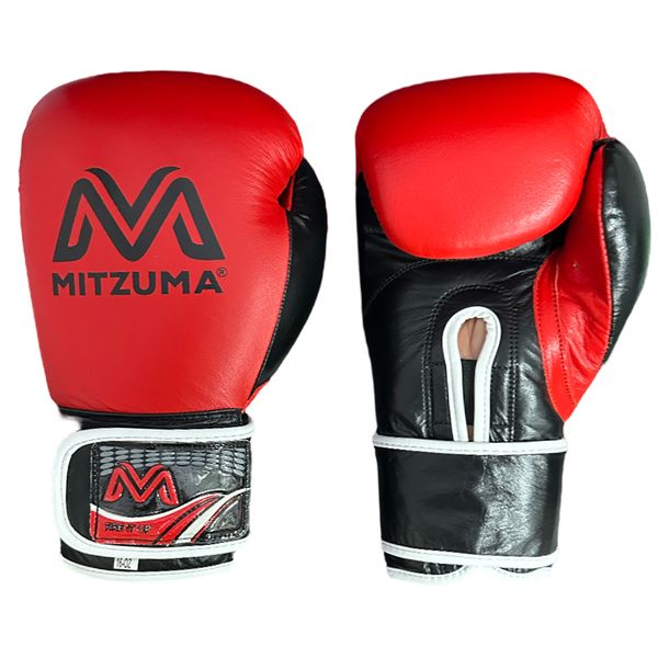 Mitzuma Pro Boxing Gloves Full Leather - Red
