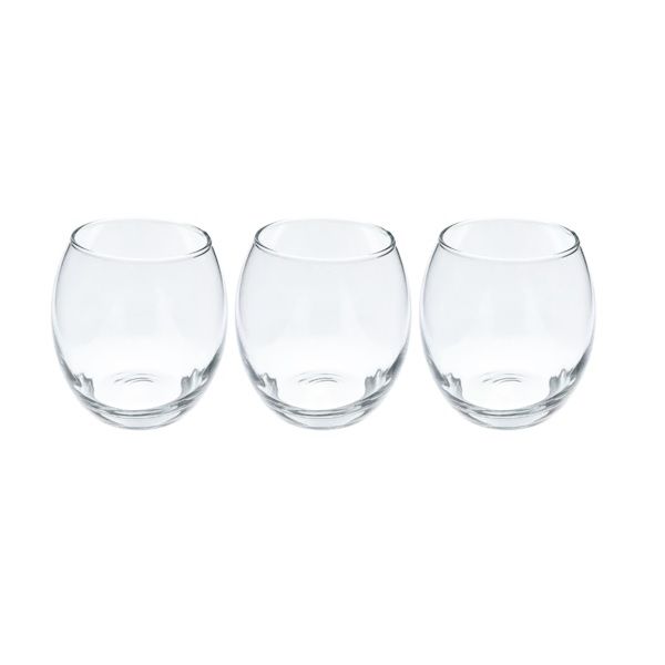 Non-Spill Whiskey Tumblers 3 Pack - 405ml